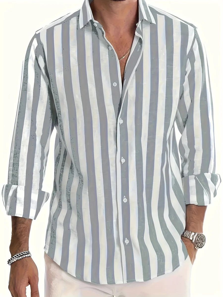 Striped Summer Shirt - Luxoria