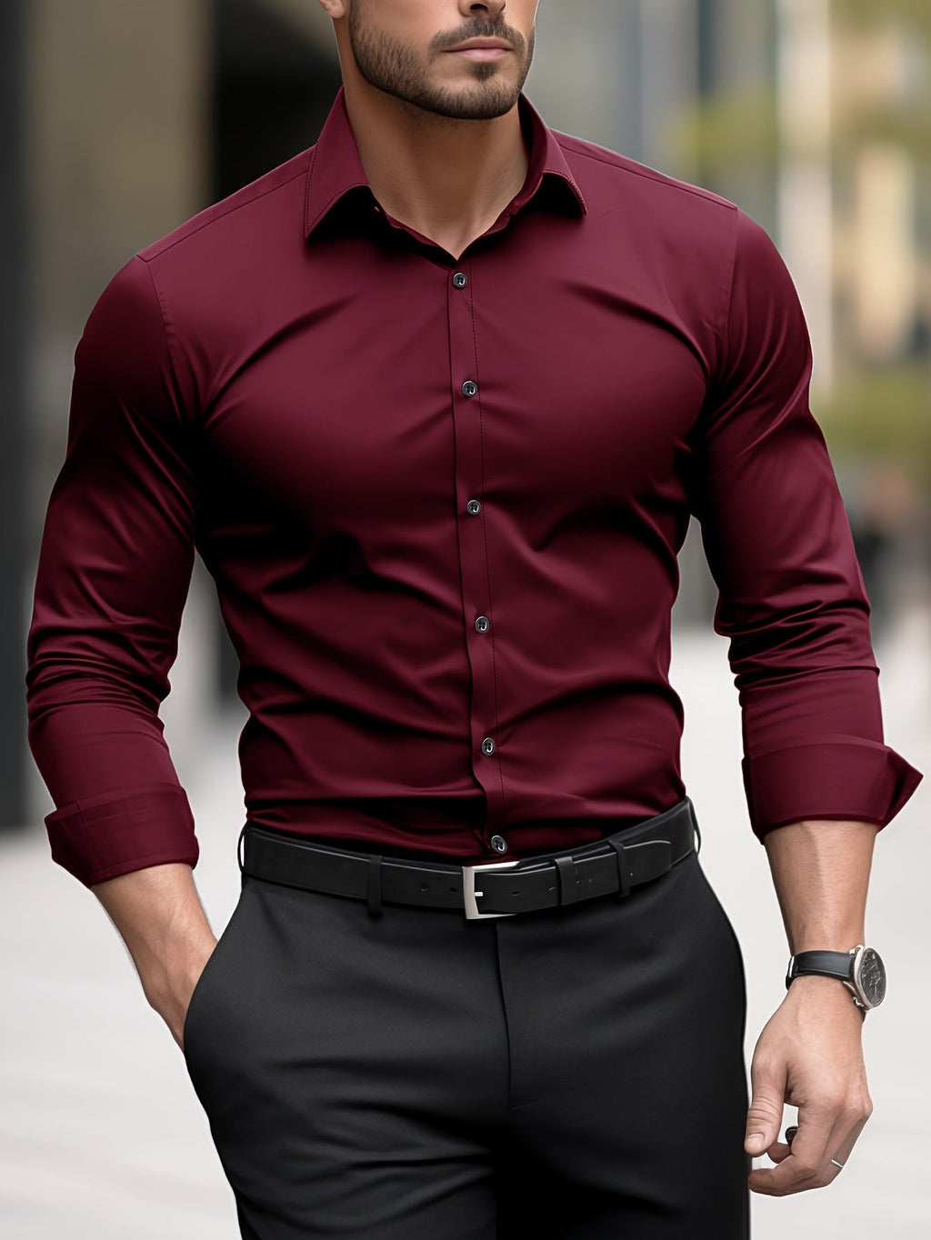 Slim FIt Dress Shirt - Luxoria