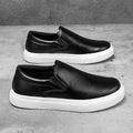 Casual Leather Slip - On Shoes - Luxoria