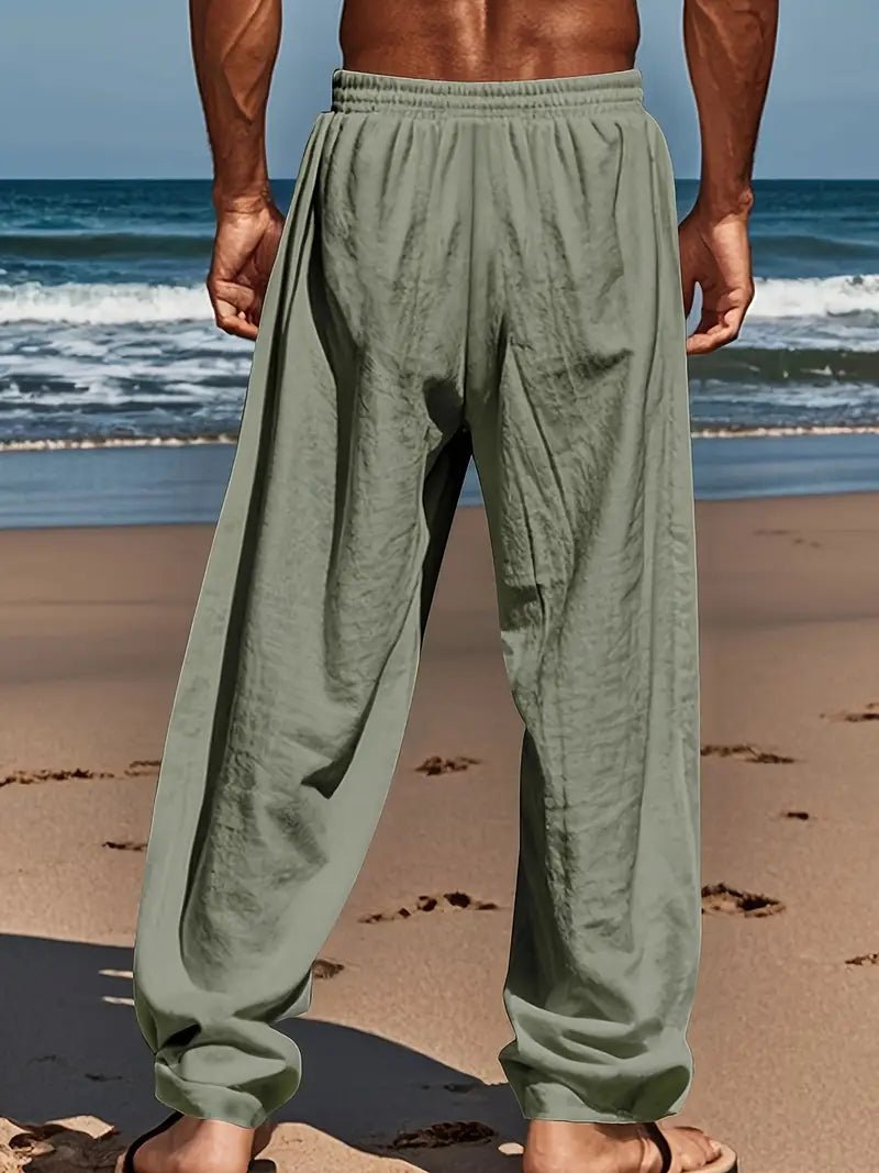Casual Linen Pants - Luxoria