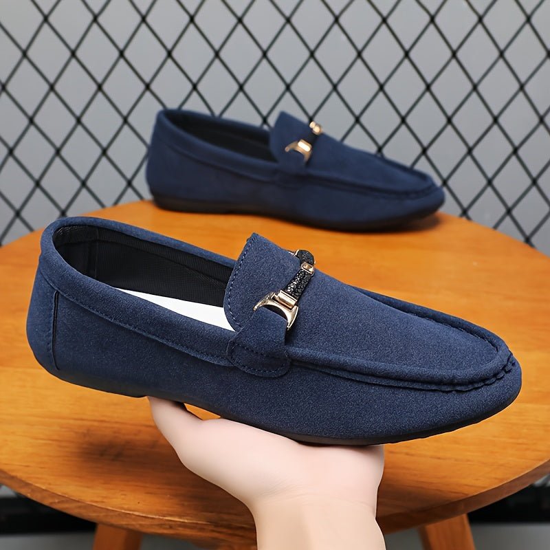 Suede Business Loafers - Luxoria