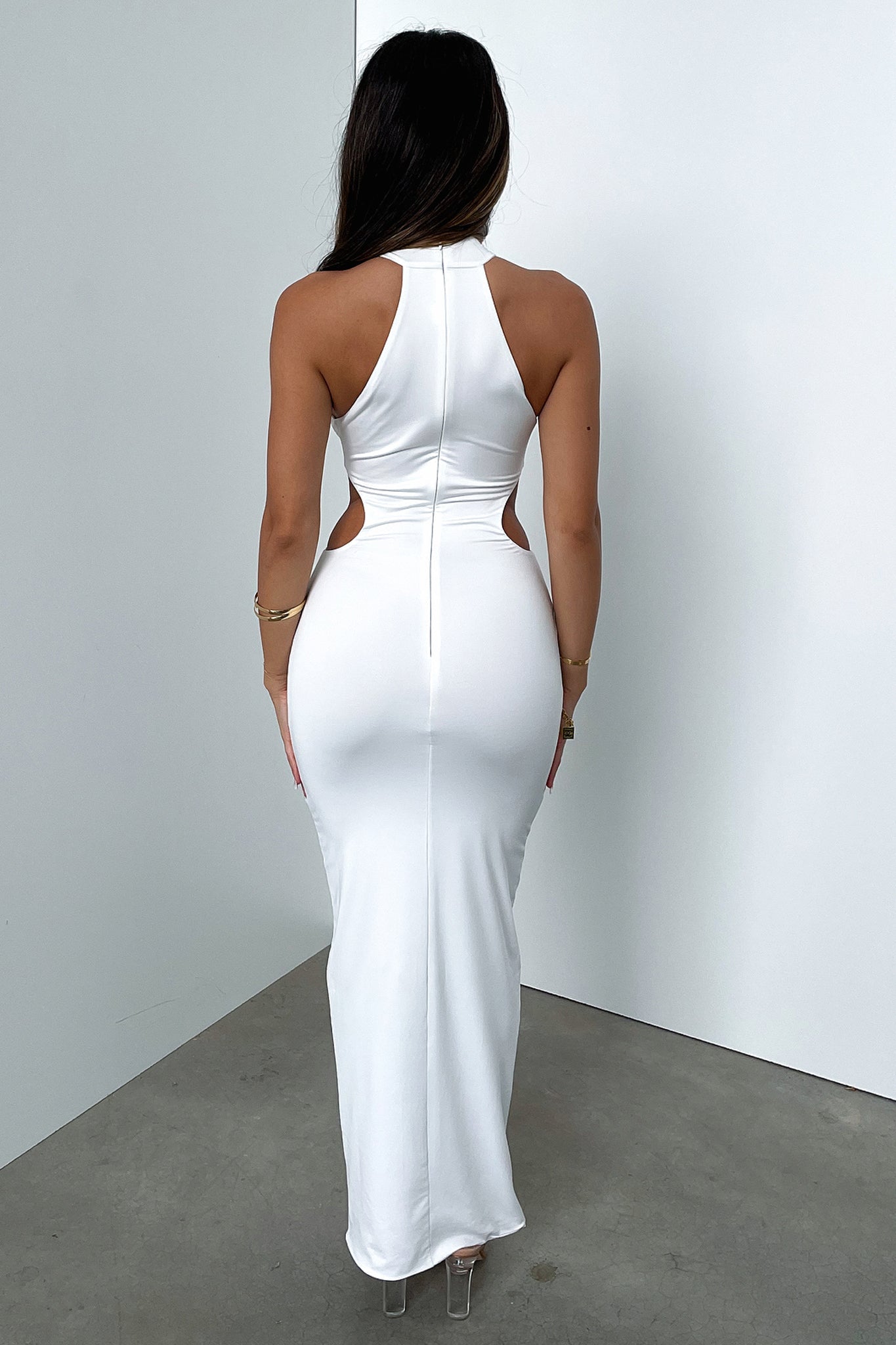 Gianna Maxi Dress - White - Luxoria