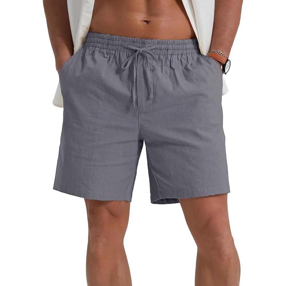 Elegant Lightweight Linen Shorts - Luxoria