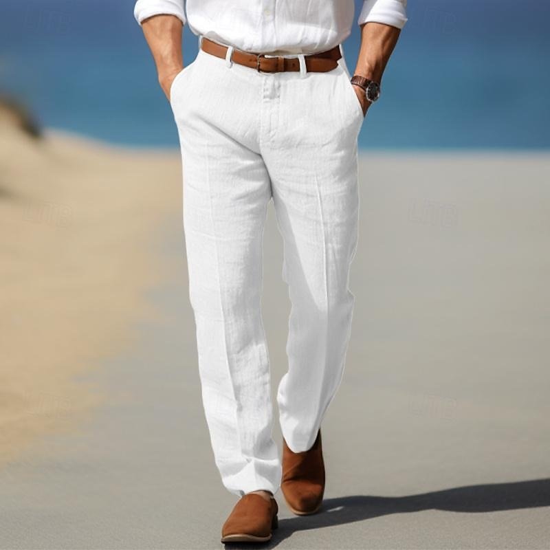 Elegant Linen Pants - Luxoria