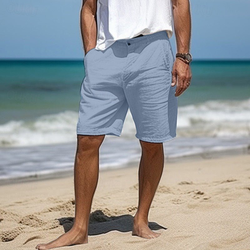 Elegant Linen Shorts - Luxoria