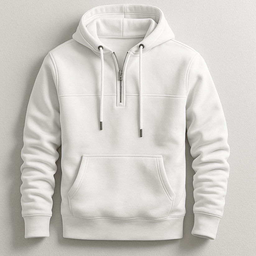 Elegant Zip Hoodie - Luxoria
