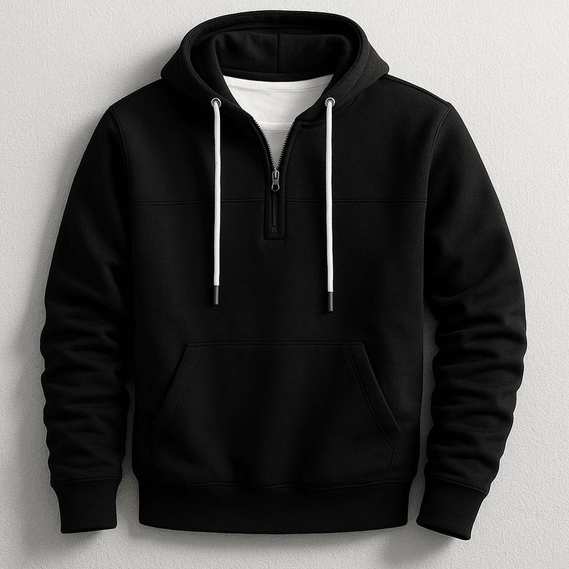 Elegant Zip Hoodie - Luxoria