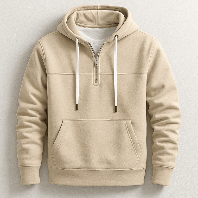 Elegant Zip Hoodie - Luxoria