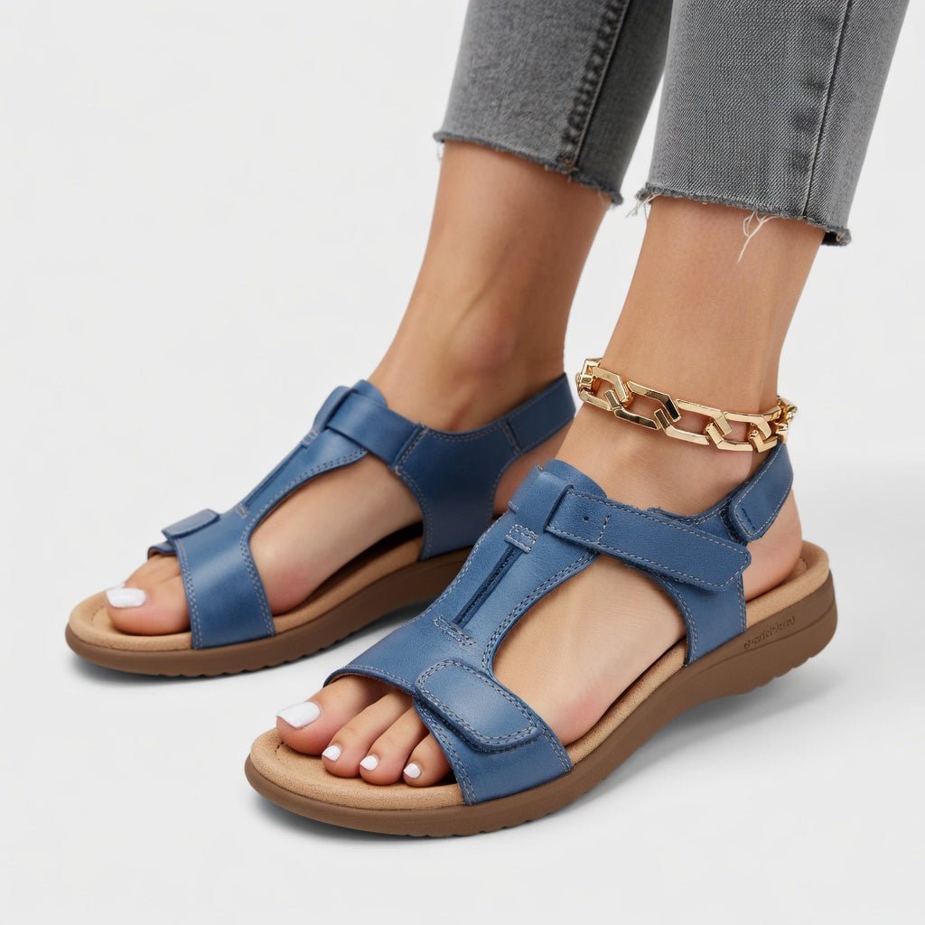Gabriela™ | SANDALIAS CONFORT CON CORREAS CRUZADAS Y SUELA FLEXIBLE ELEGANTE - Luxoria