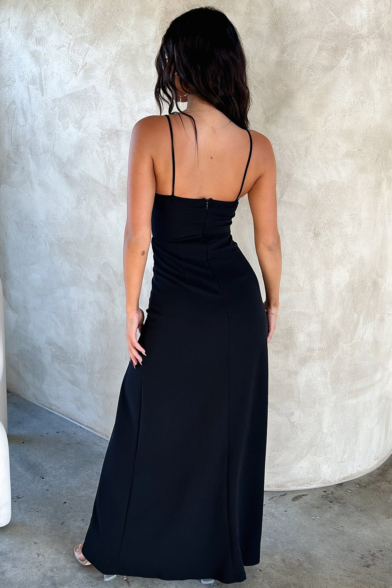 Kira Maxi Dress - Black - Luxoria