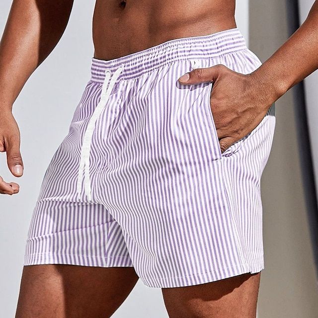 Casual Striped Boardshorts - Luxoria