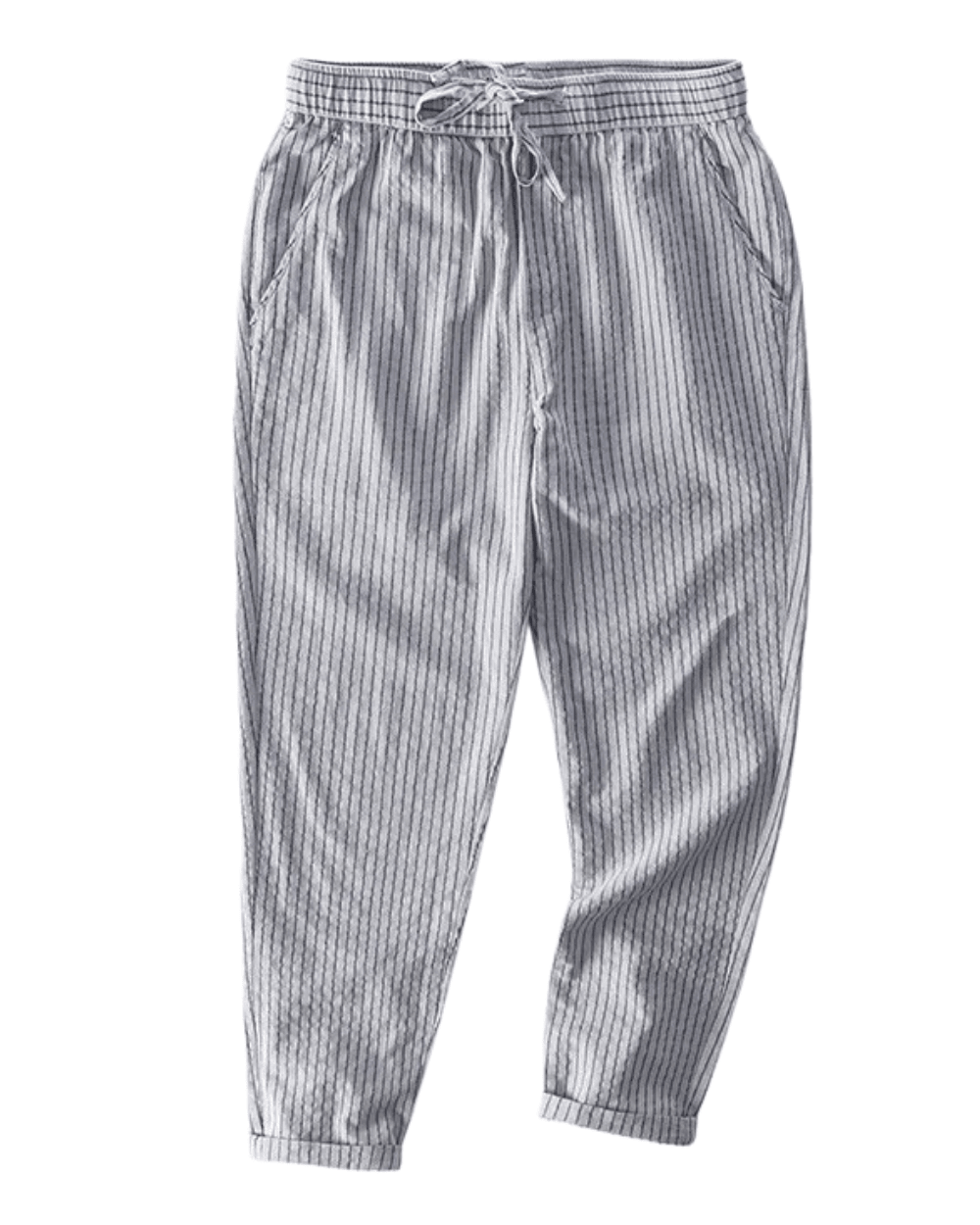 Striped Cotton Pants - Luxoria