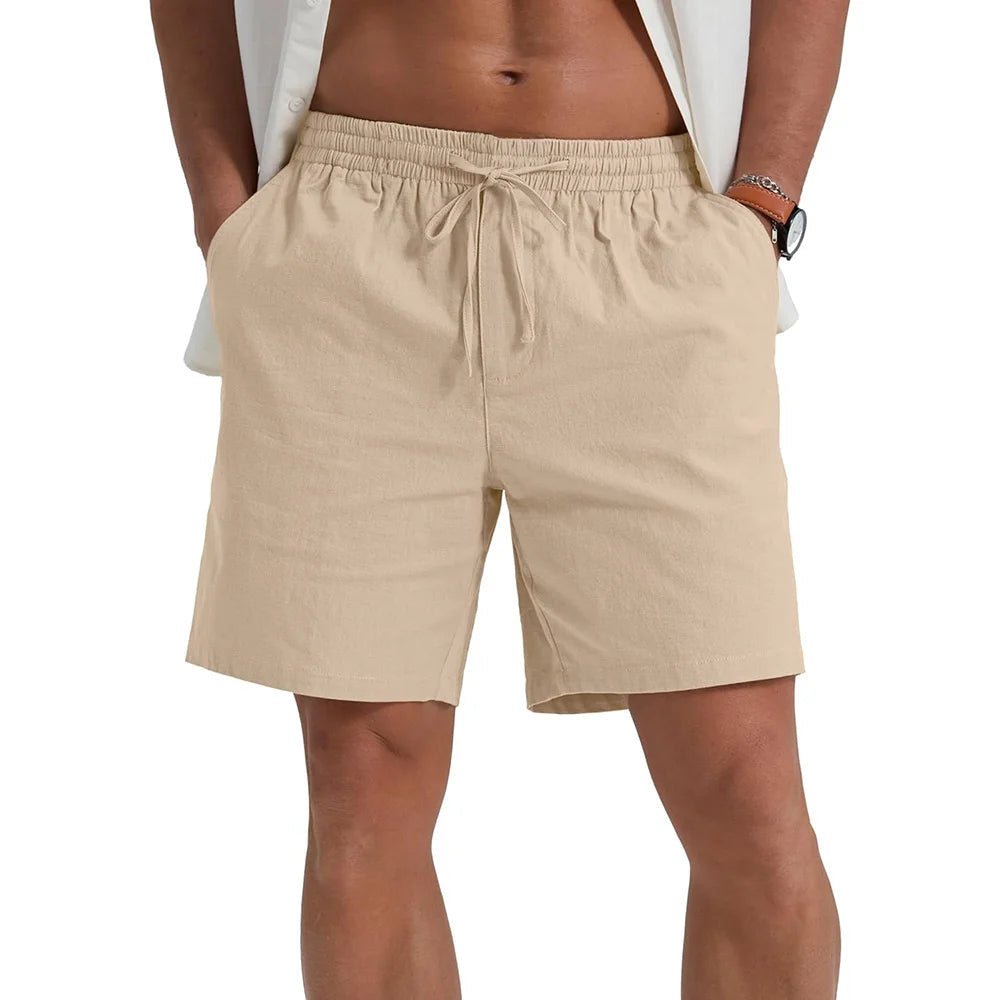 Elegant Lightweight Linen Shorts - Luxoria