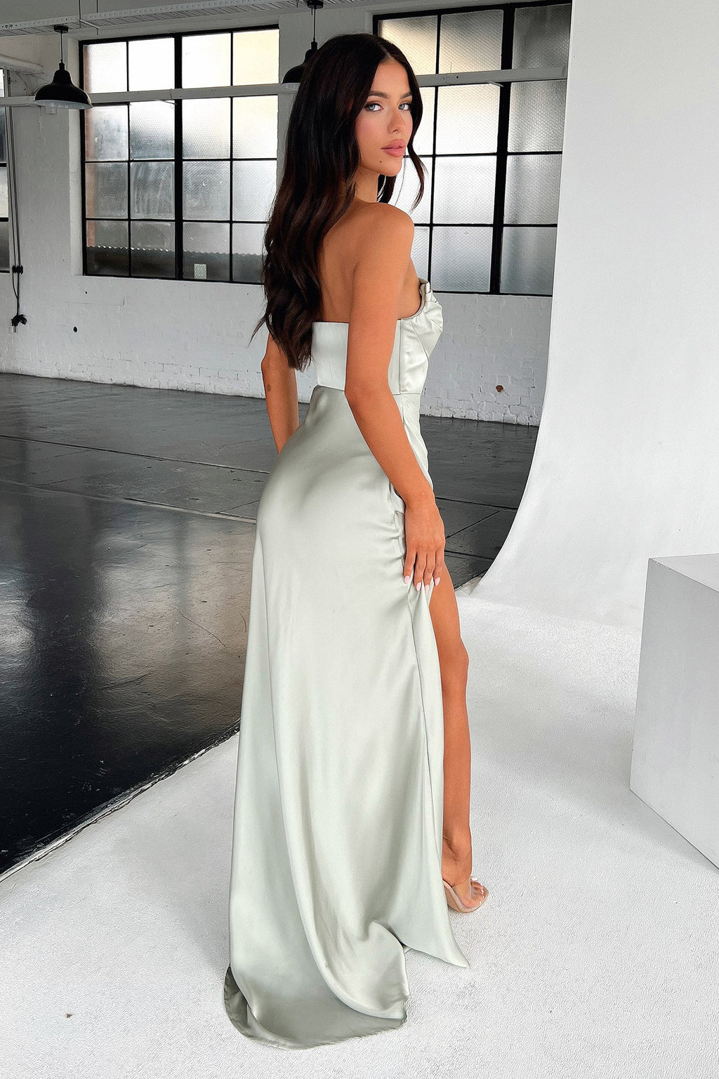 Lola Maxi Dress - Sage - Luxoria