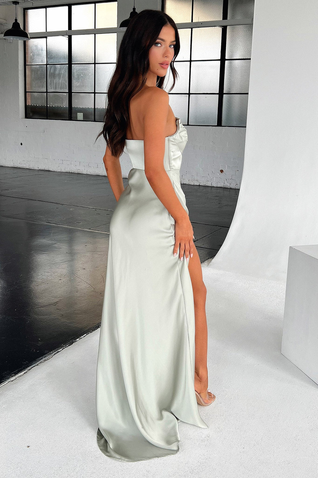 Lola Maxi Dress - Sage - Luxoria