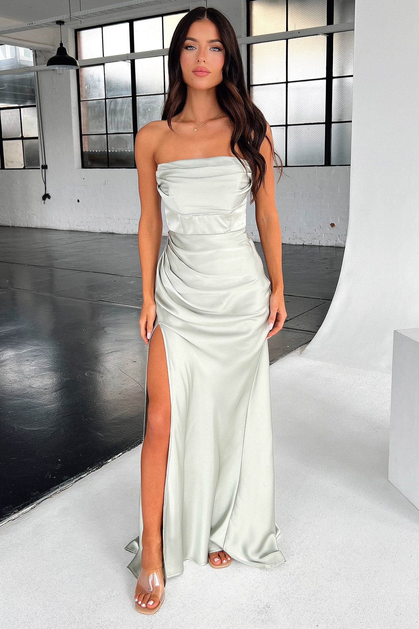 Lola Maxi Dress - Sage - Luxoria