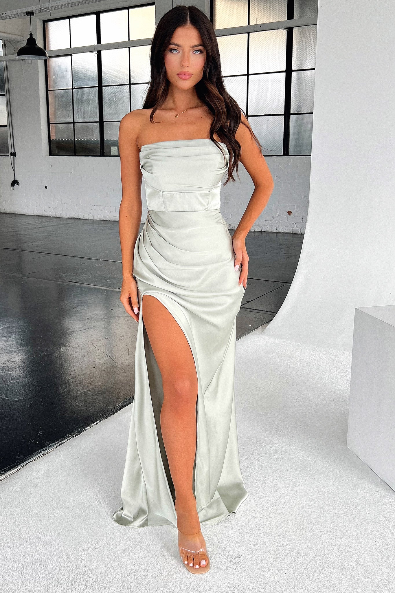 Lola Maxi Dress - Sage - Luxoria