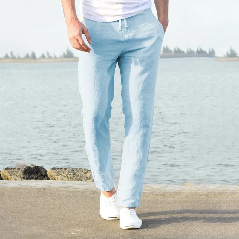 Casual Linen Pants - Luxoria