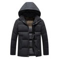 Elegant Hooded Fleece Jacket - Luxoria