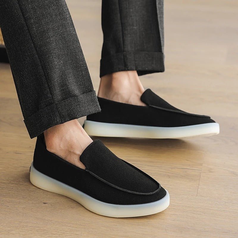 Classic Suede Business Loafers - Luxoria