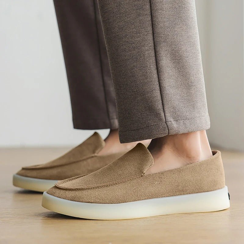 Classic Suede Business Loafers - Luxoria