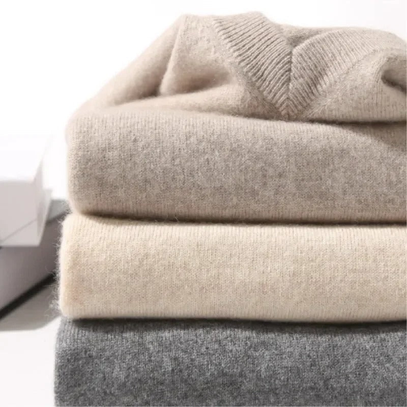 Elegant V - Neck Sweater - Luxoria