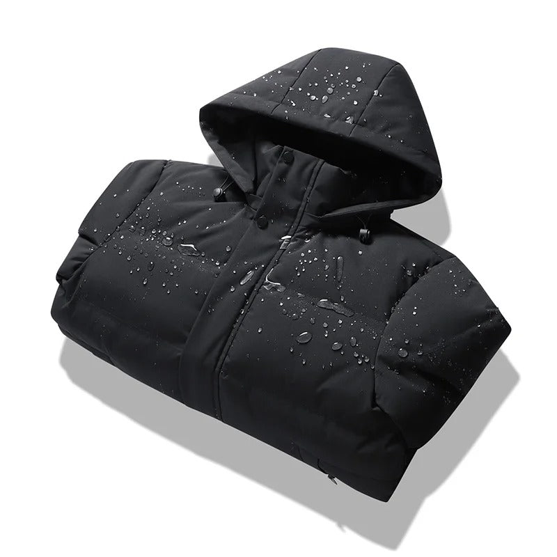 Elegant Hooded Fleece Jacket - Luxoria