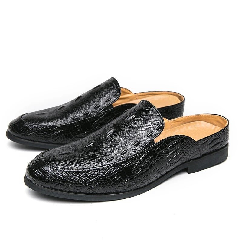 Elegant Crocodile Print Dress Shoes - Luxoria