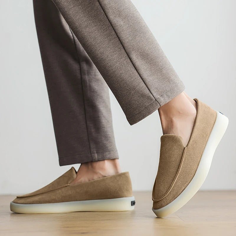 Classic Suede Business Loafers - Luxoria