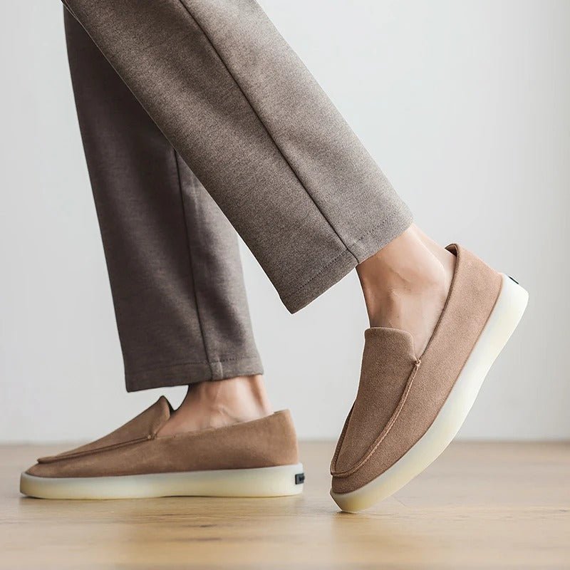 Classic Suede Business Loafers - Luxoria