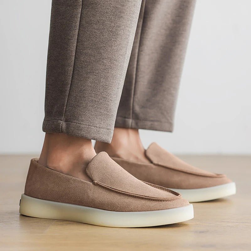 Classic Suede Business Loafers - Luxoria