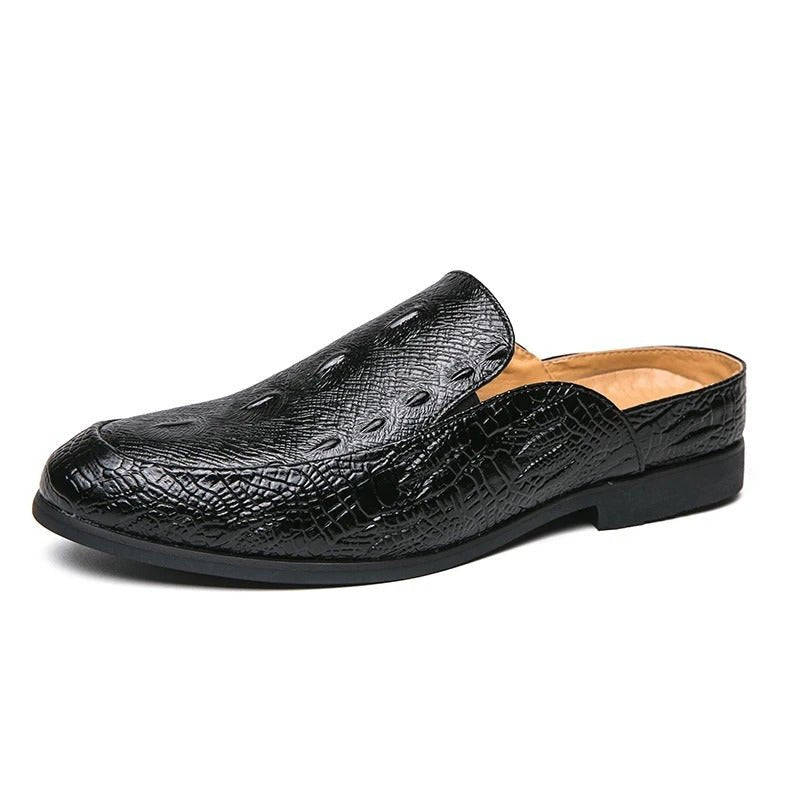 Elegant Crocodile Print Dress Shoes - Luxoria