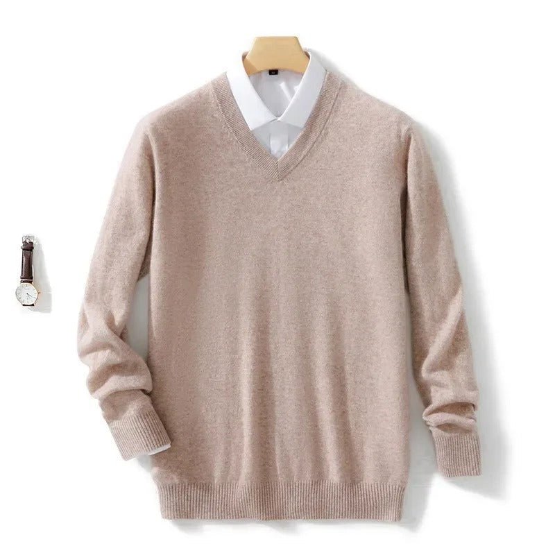 Elegant V - Neck Sweater - Luxoria