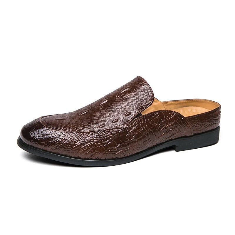 Elegant Crocodile Print Dress Shoes - Luxoria