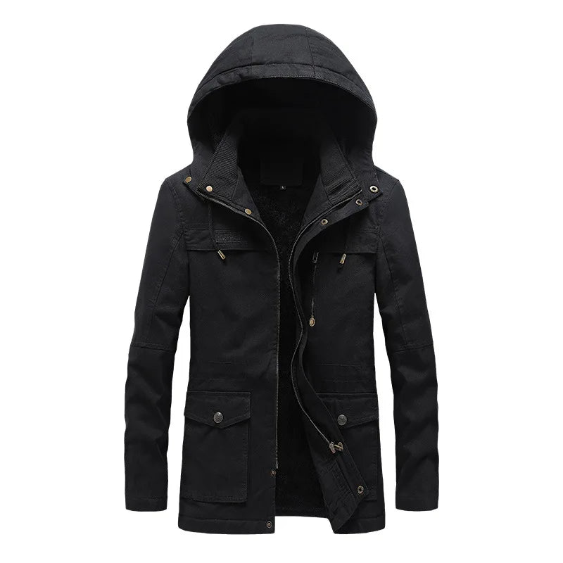 Elegant Windproof Winter Jacket - Luxoria