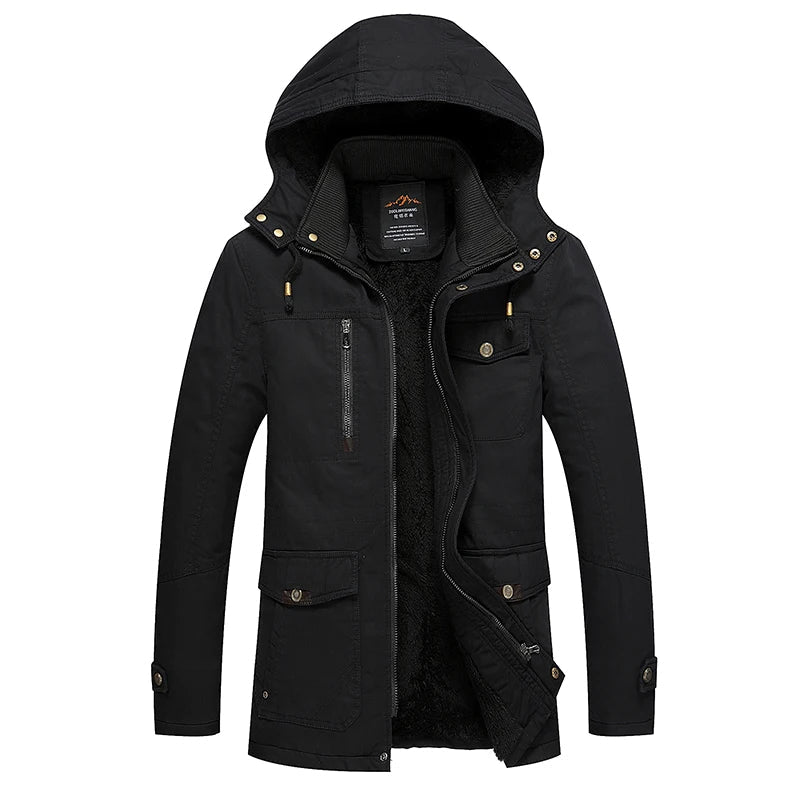 Elegant Cotton Padded Winter Jacket - Luxoria