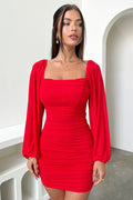 Marie Dress - Red - Luxoria