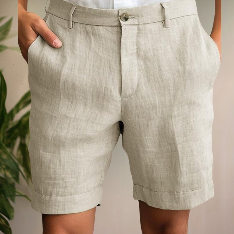 Elegant Linen Summer Shorts - Luxoria