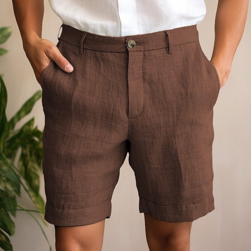 Elegant Linen Summer Shorts - Luxoria