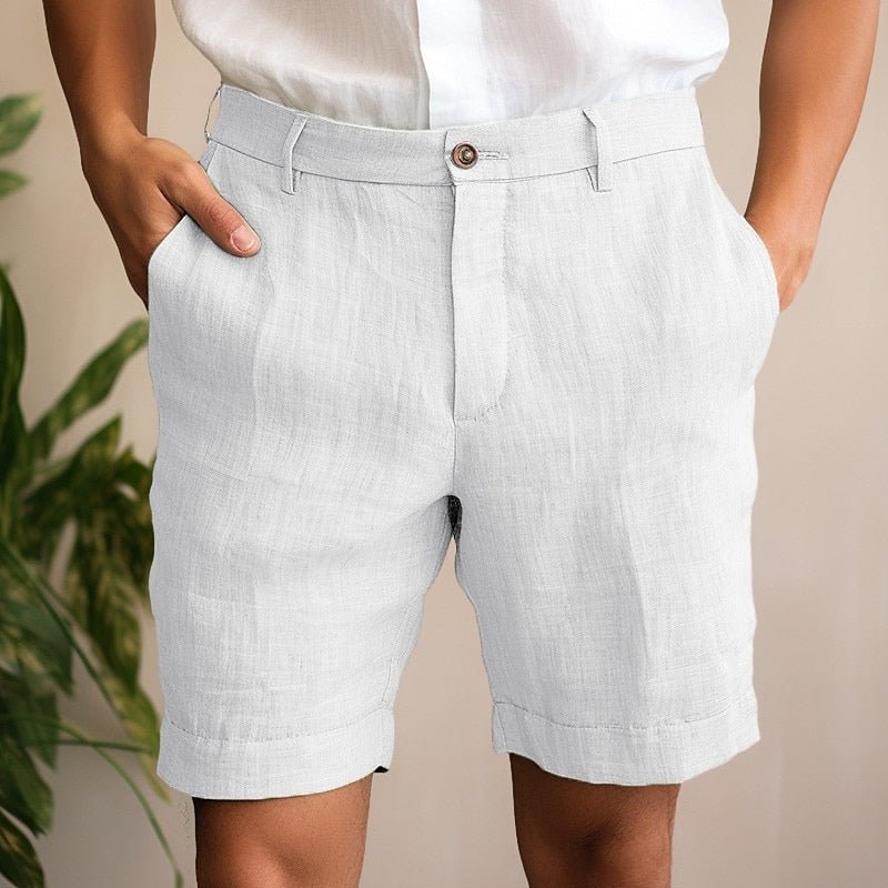 Elegant Linen Summer Shorts - Luxoria