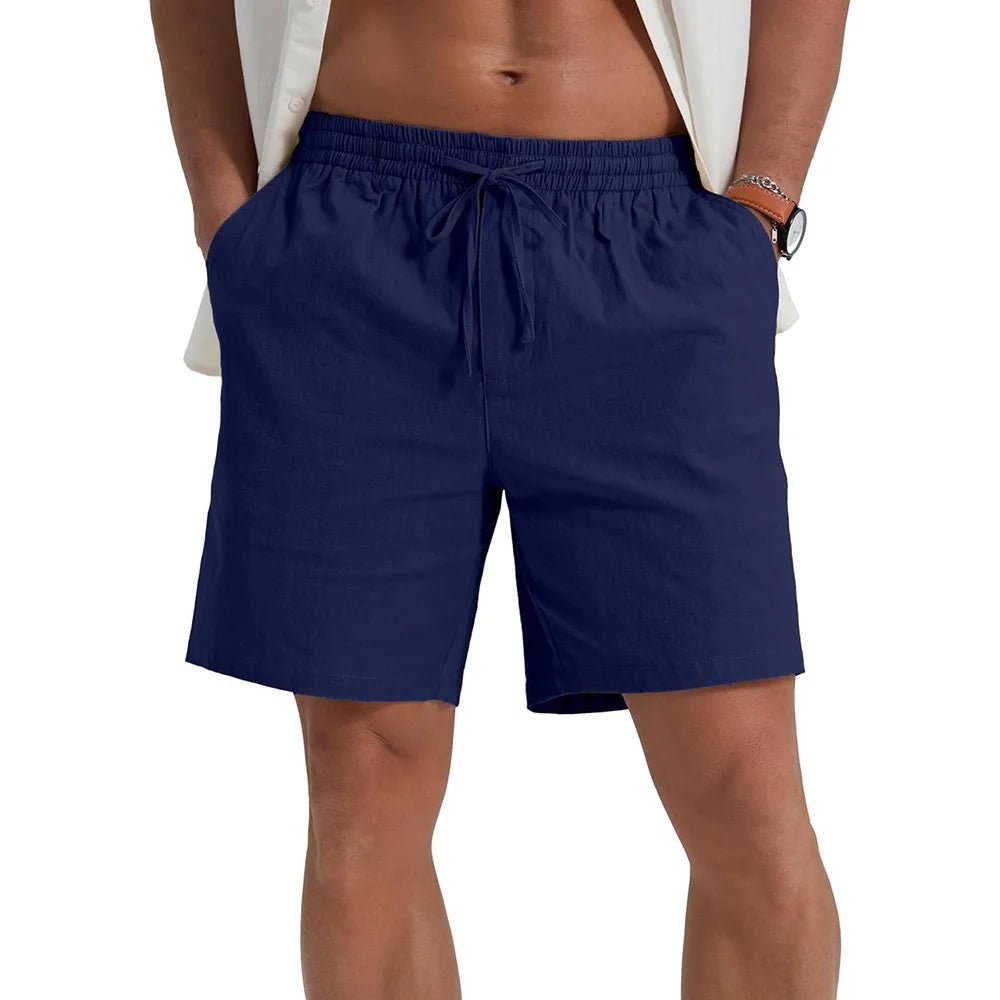 Elegant Lightweight Linen Shorts - Luxoria