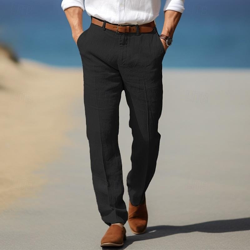 Elegant Linen Pants - Luxoria