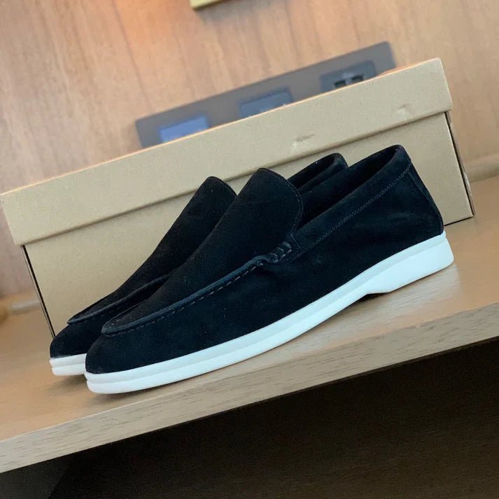 Chic Suede Loafers - Luxoria