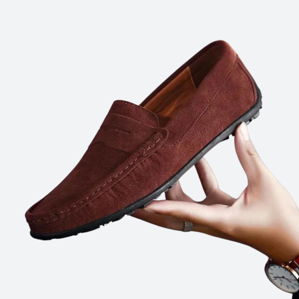 Classic Suede Men's Loafers - Luxoria
