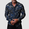 Elegant Men's Camo Shirt - Luxoria