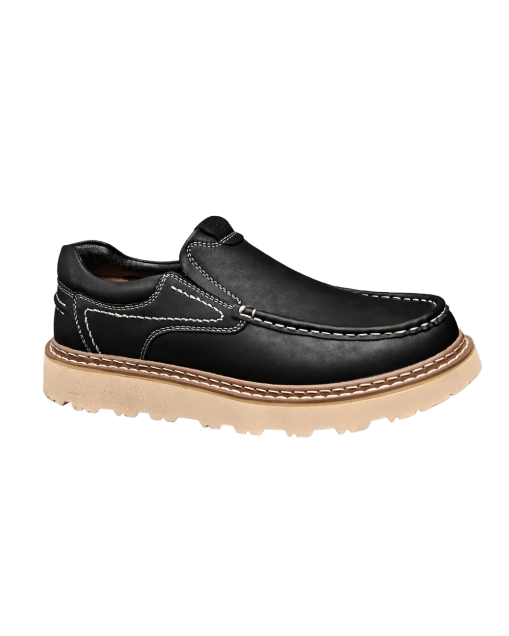 Elegant Leather Slip - on Shoes - Luxoria