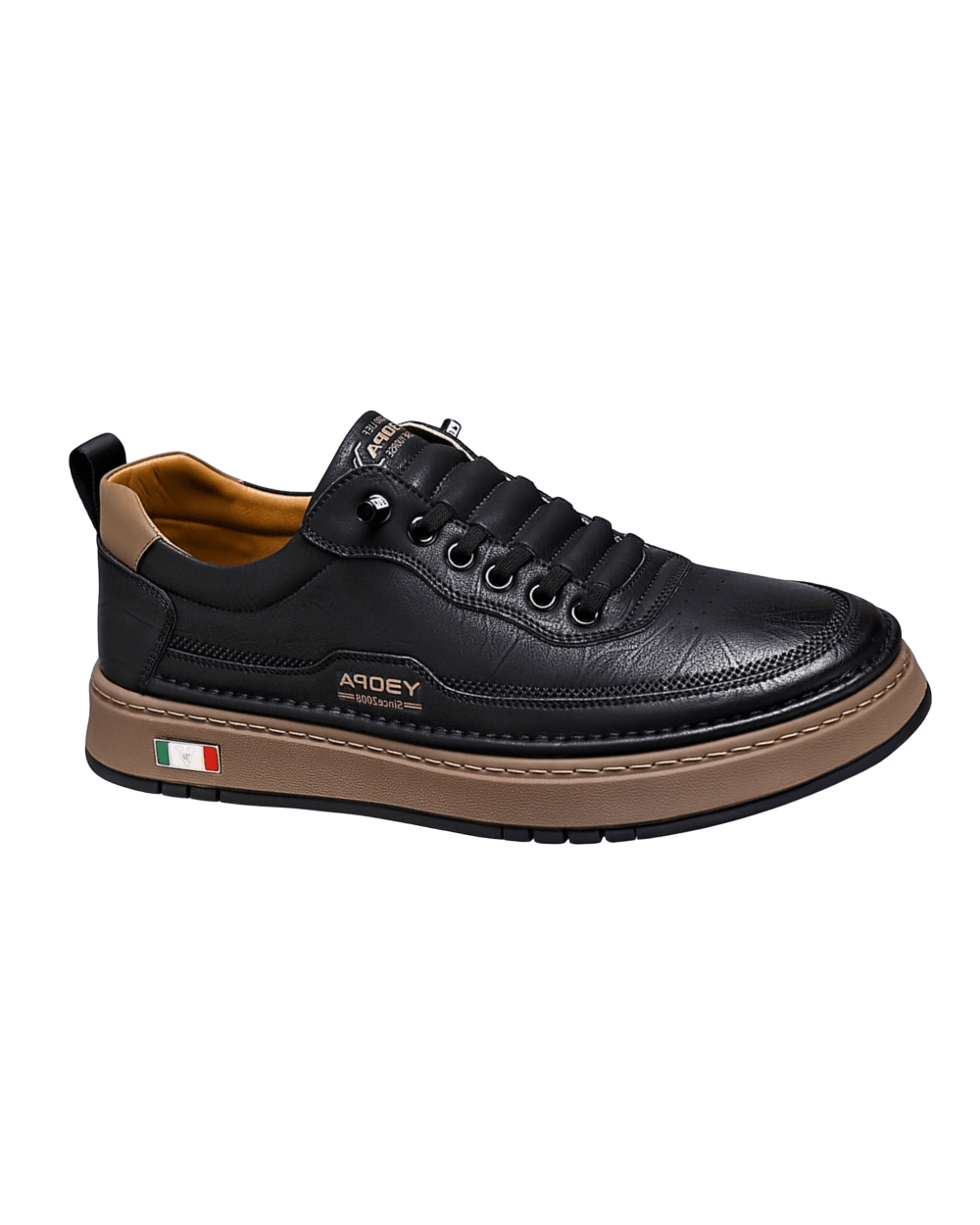 Italian Leather Sneakers - Luxoria