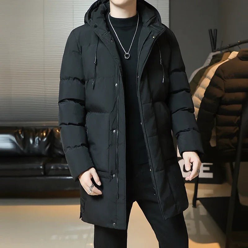 Elegant Long Winter Jacket - Luxoria