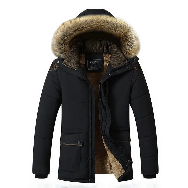 Elegant Padded Fleece Winter Jacket - Luxoria