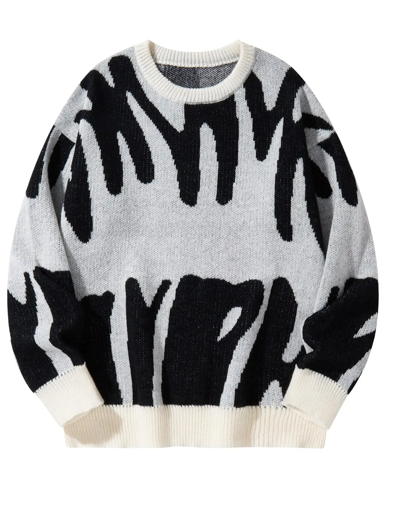 Elegant Pattern Sweater - Luxoria